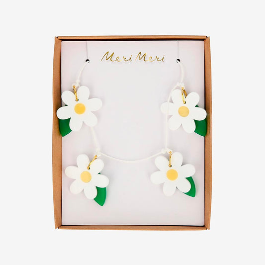 1 collier marguerite blanche - cadeau anniversaire enfant