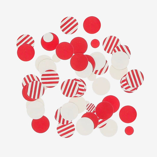 Confettis rouges pour fête romantique ou déco passionnée