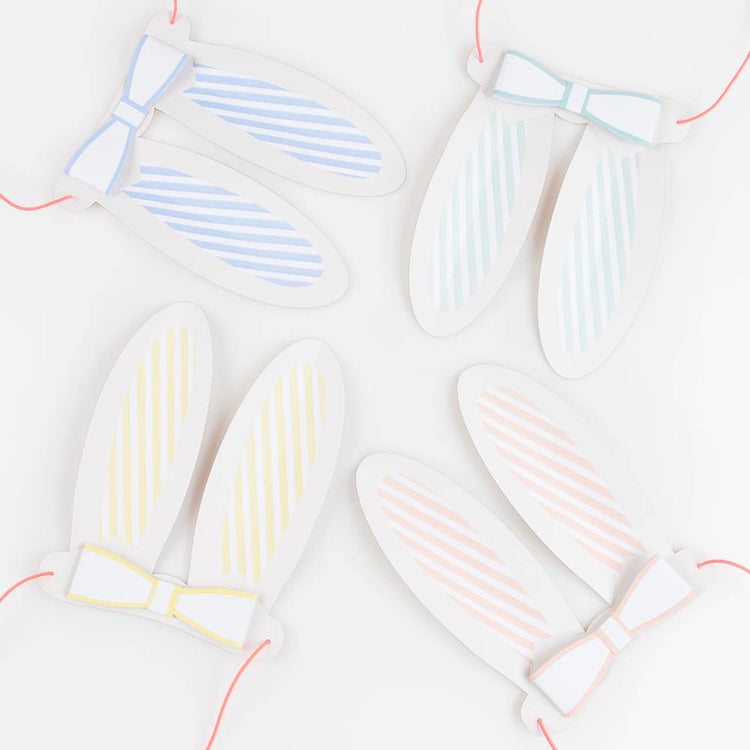 Couronnes oreilles lapin, accessoires rigolos pour PĂąques