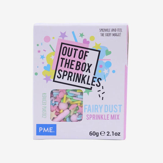 Décorations en sucre pastel pour gâteau d'anniversaire fée