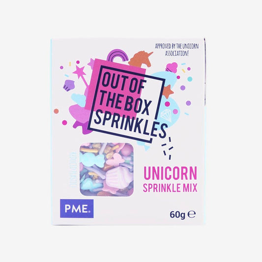 Décorations en sucre pastel pour gùteau d'anniversaire licorne