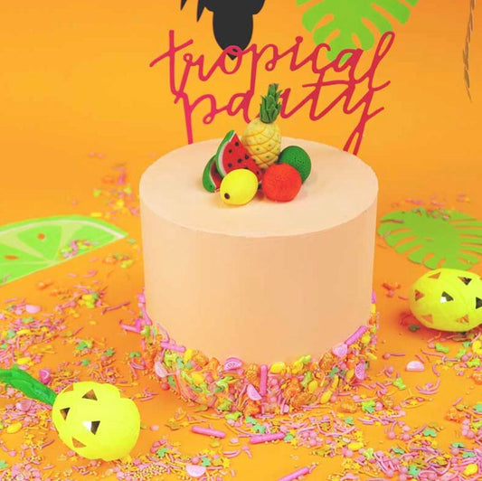 Décorations en sucre colororées pour décoration de gâteau