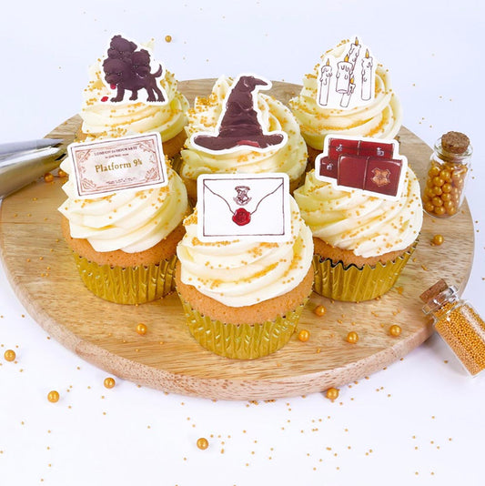 24 décorations feuille en sucre Harry Potter : decor gateau