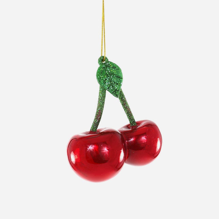 Décoration de Noel cerises : deco sapin de noel originale