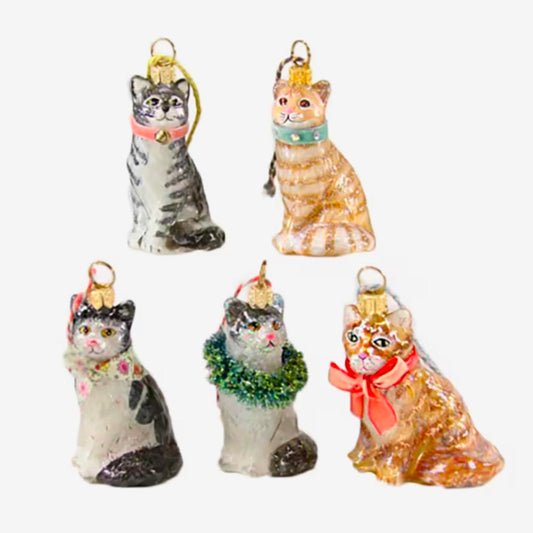 1 décoration de noel chat : déco noel originale, cadeau de noel ou secret santa