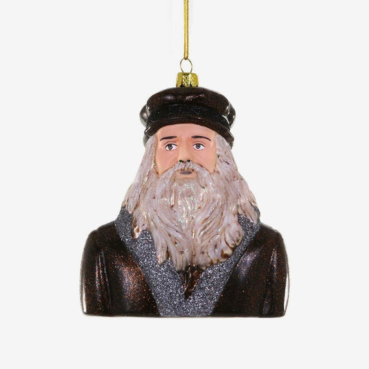 1 décoration de noel leonard de vinci : déco noel originale, cadeau de noel ou secret santa