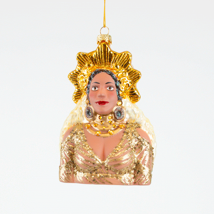 1 décoration de noël queen beyonce : déco noel originale, cadeau de noel ou secret santa