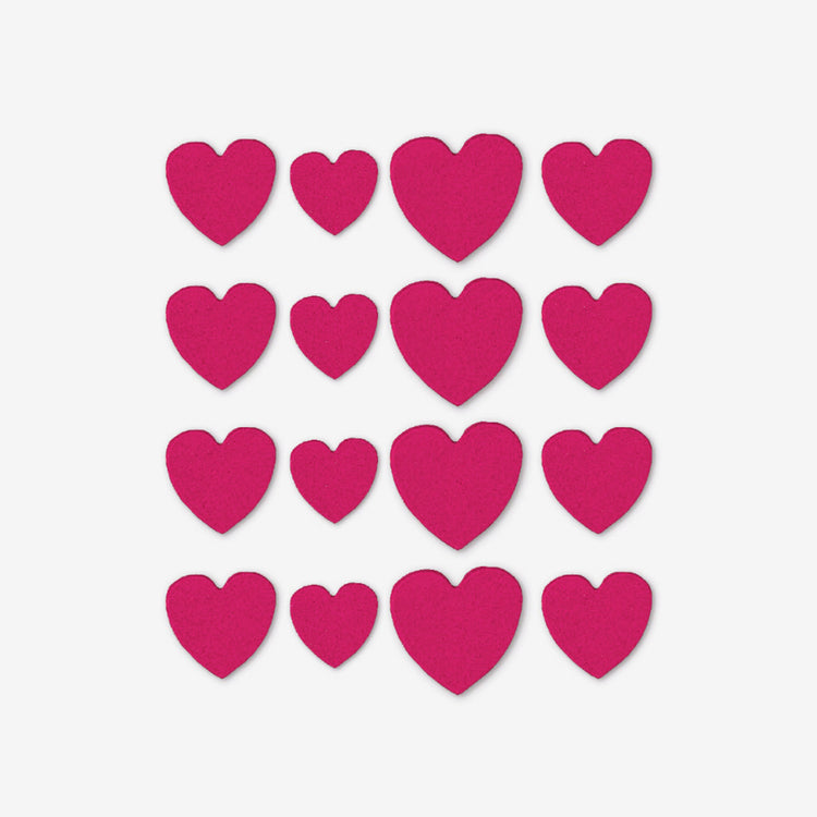 16 dĂ©co en sucre cĆur rouge pour decoration gateau st valentin