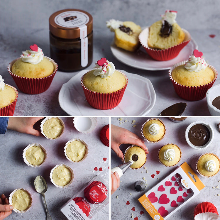 16 dĂ©co en sucre cĆur rouge pour decoration gateau princesse cool