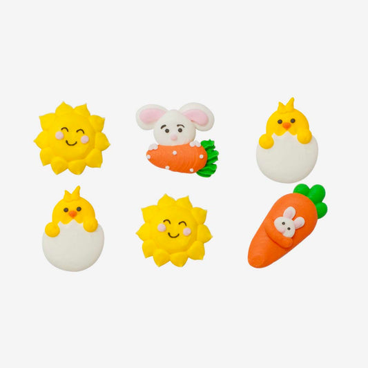 Décors sucre thème Pâques, mignons et gourmands