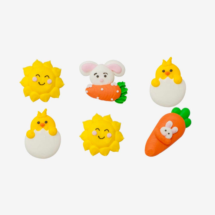 Décors sucre thème Pâques, mignons et gourmands