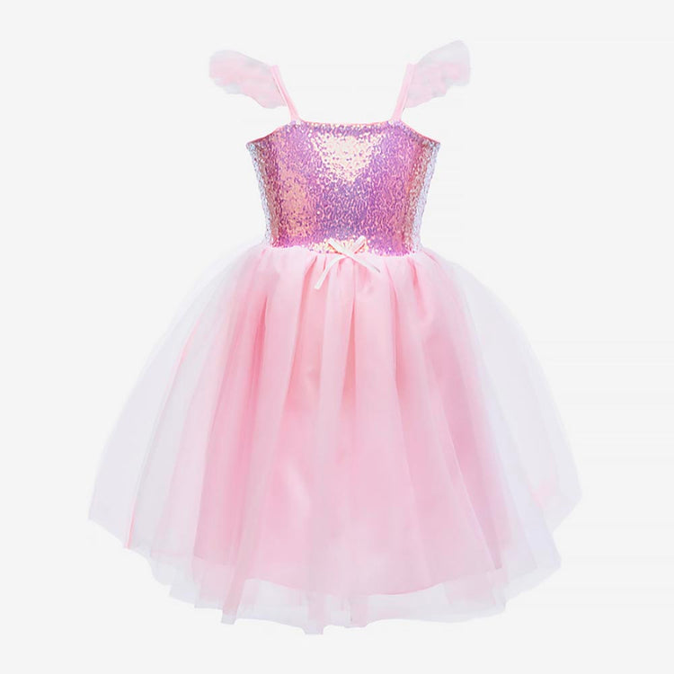 Robe de princesse à sequins rose - deguisement fille original