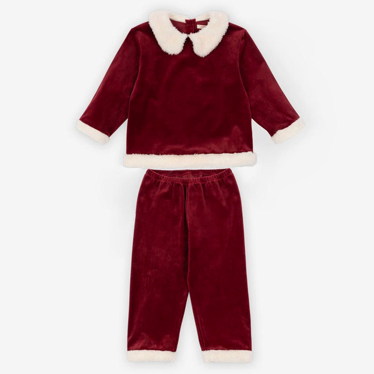Ensemble de Noël : tenue Père Noël pour enfant