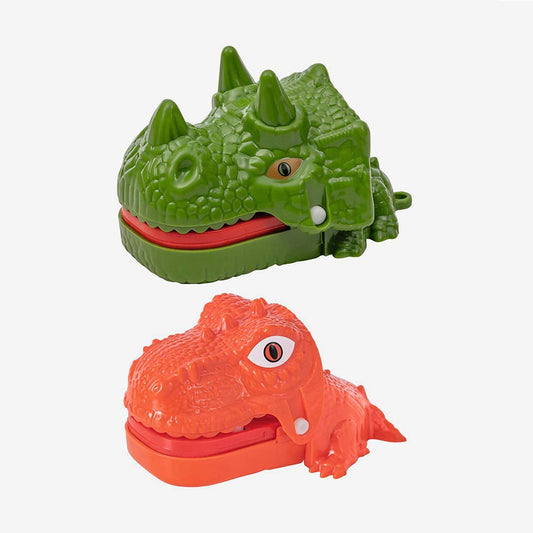 jouet dino qui croque les doigts rouge ou vert à offrir