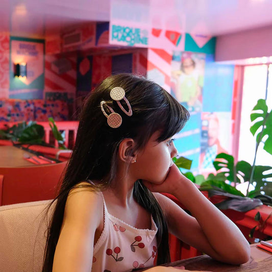 Barrettes boule disco : cadeau pochette surprise anniversaire enfant