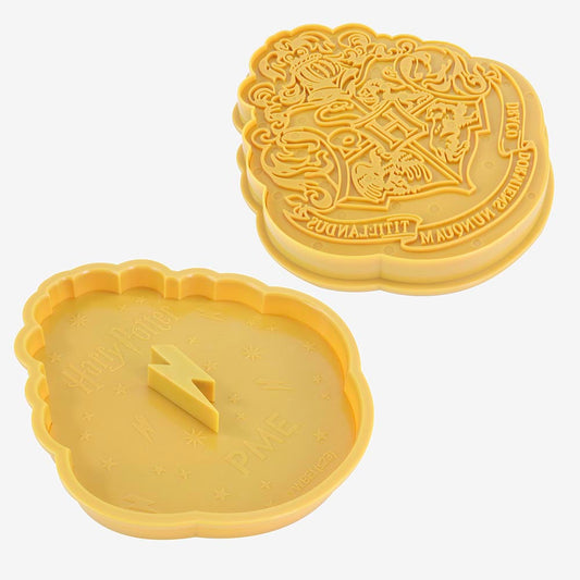 Emporte piece + tampon blason Poudlard : deco gateau magie