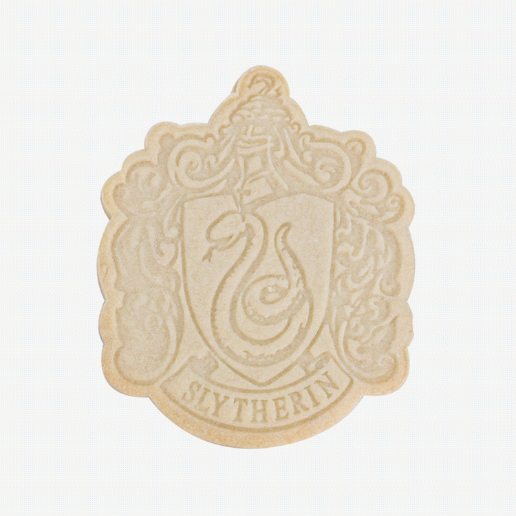 Biscuit Harry Potter réalisé avec un emporte piece Serpentard