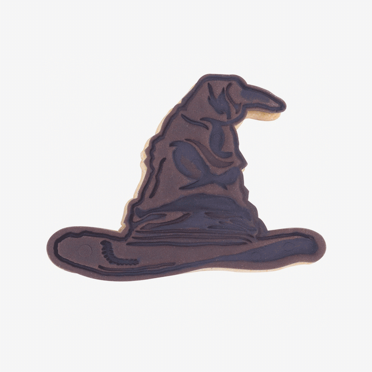 Emporte piece + tampon Choixpeau magique : deco gateau sorcier