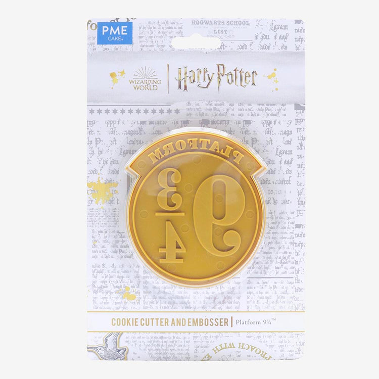 Emporte piece + tampon plateforme 9 3/4 : anniversaire harry potter