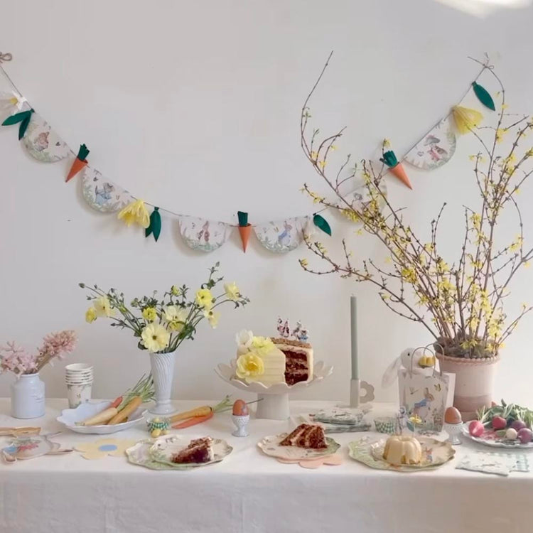 8 sacs cadeau Pierre Lapin dans le jardin : cadeau invité paques