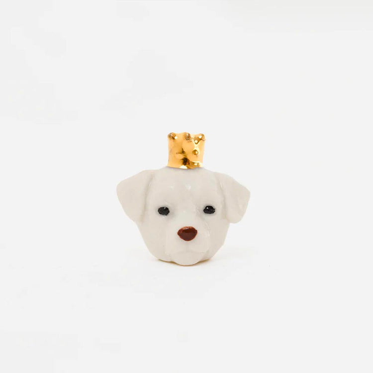 Un golden en porcelaine pour personnaliser votre galette des rois