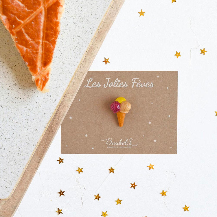 Décoration pour gâteau : fève porcelaine glace décoration de table