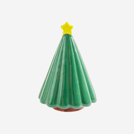 Petit sapin en porcelaine : décoration de Noël table de Noël