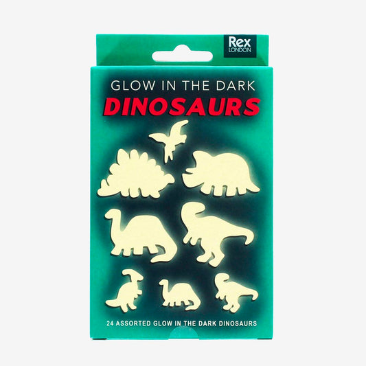Formes autocollantes phosphorescentes dino : idée cadeau anniversaire enfant