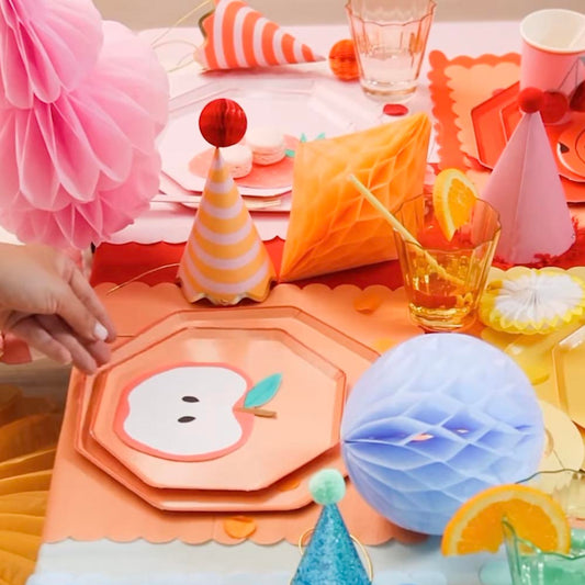 Serviettes papier pomme, touche fruitée pour fête nature