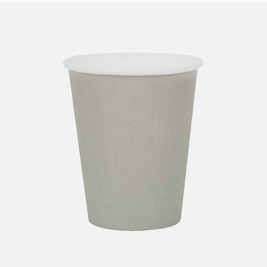 10 gobelets en carton gris : decoration de table halloween originale