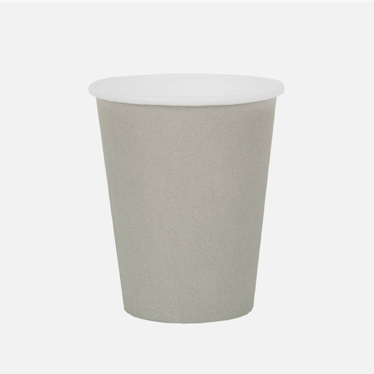 10 gobelets en carton gris : decoration de table halloween originale