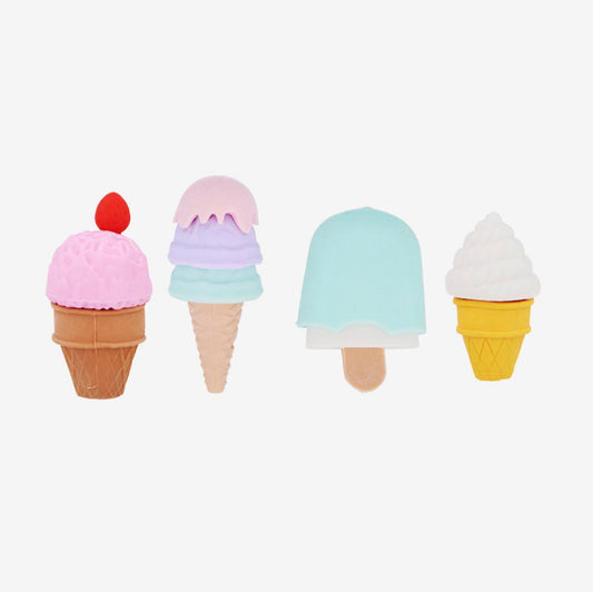 1 gomme glace pastel pour pochette surprise anniversaire enfant