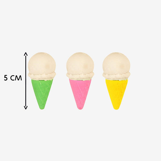 Gomme en forme de glace, papeterie rigolote et gourmande