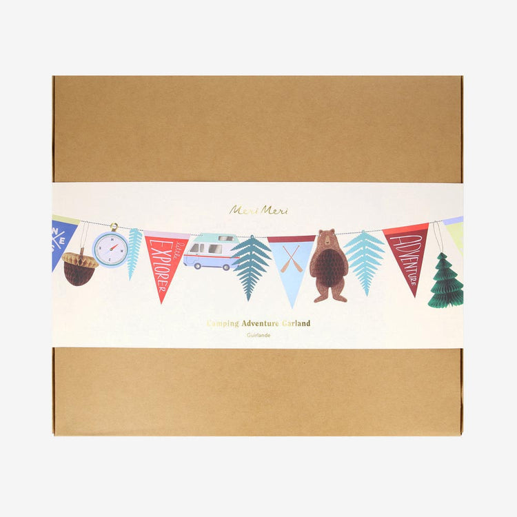 Guirlande Camping - Décoration d'anniversaire festive et originale