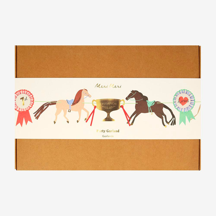 Guirlande anniversaire équitation : deco anniversaire cheval
