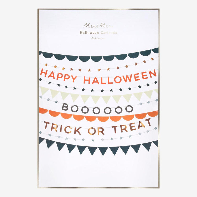 guirlande happy halloween pour décorer le salon et la maison