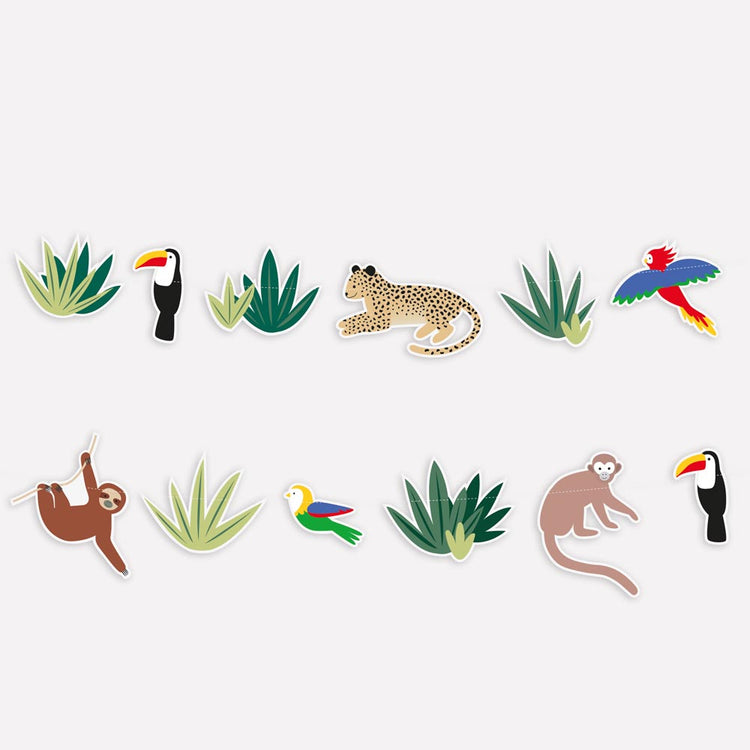 Guirlande d'anniversaire animaux de la jungle My Little Day
