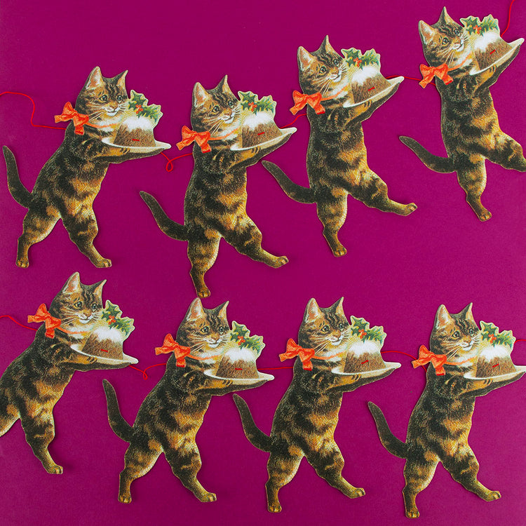 Noël - Guirlande en papier chats de Noël