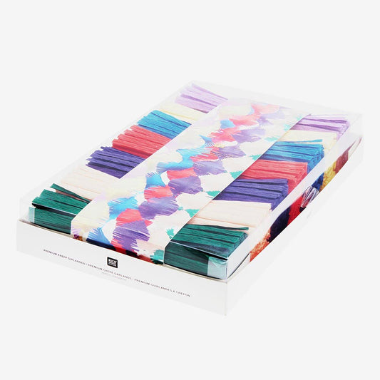 Déco crépon multicolore pour anniversaire ou photobooth