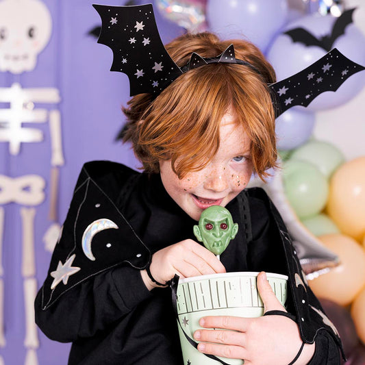 4 Serre-têtes chauve-souris pour deguisement Halloween vampire