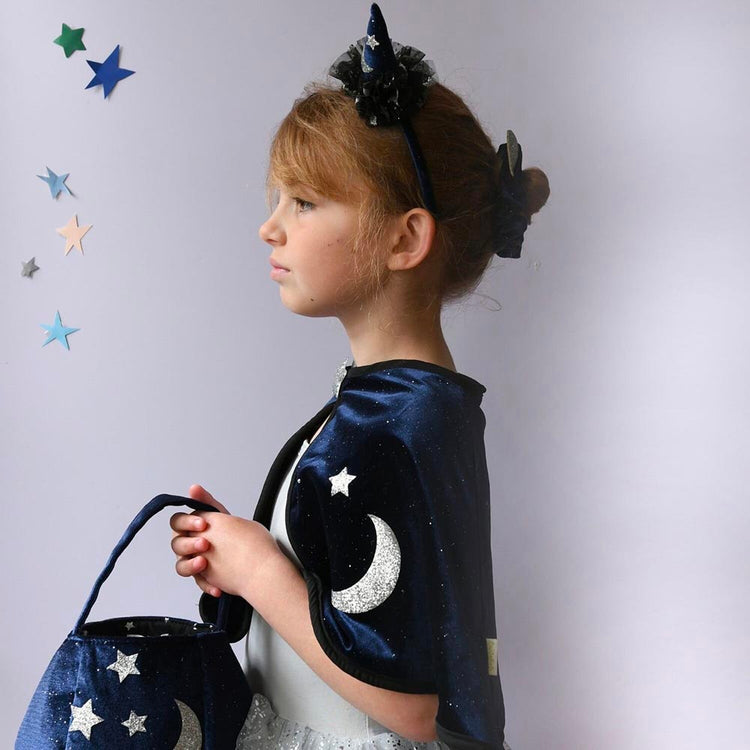 Serre-tête sorcière en velours : accessoire déguisement enfant