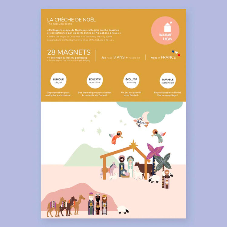 Jeu magnétique La crèche de Noël : idée cadeau de Noël enfant