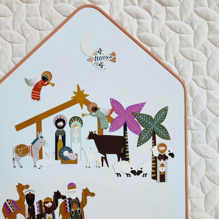Jeu magnétique la crèche de Noël : idée activité enfant