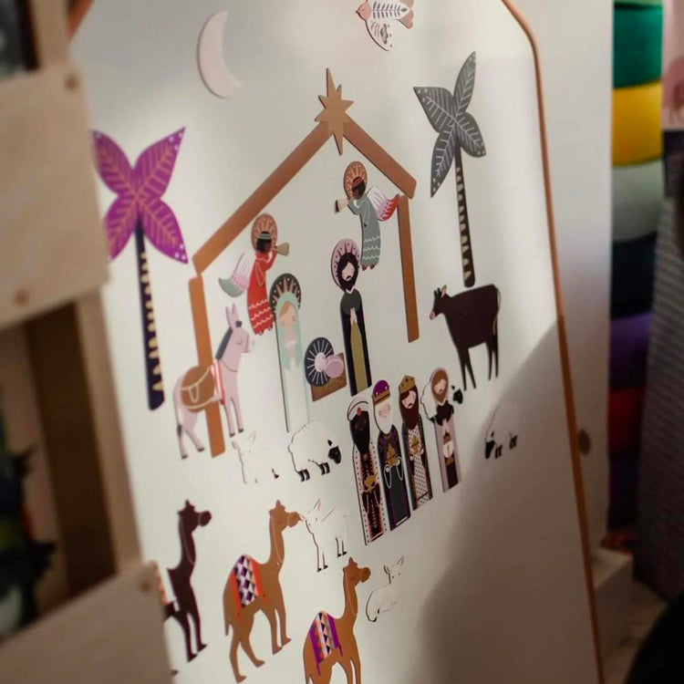 Jeu magnétique la crèche de Noël : idée cadeaux pour calendrier de l'avent