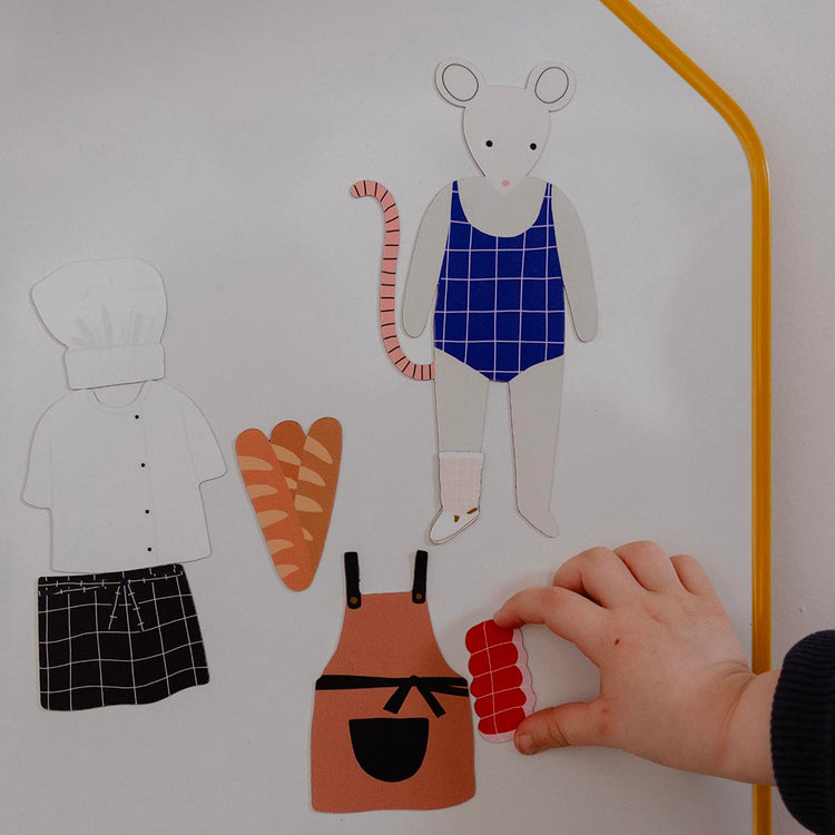 Jeu magnétique les métiers : activité enfant