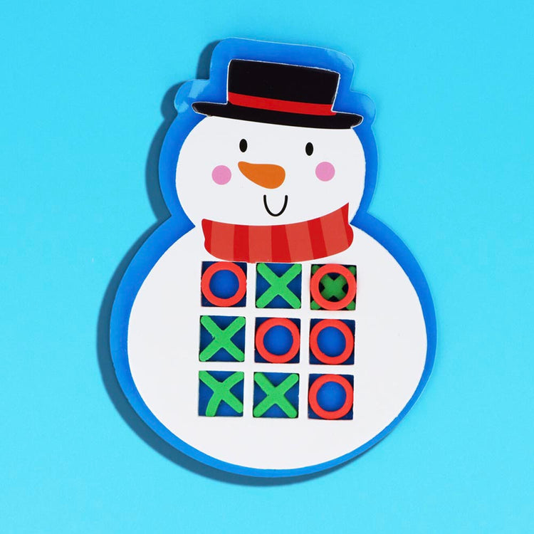 idée cadeau de noël pour invités : 1 jeu de morpion motif de noël