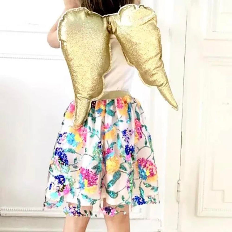 Jupe sequins paradis : accessoire deguisement fille pour carnaval