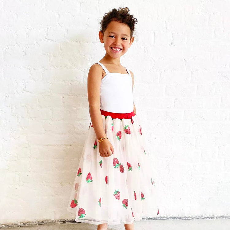 Jupe avec fraises parfait pour cadeau de Noël original