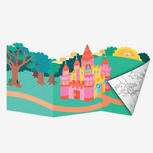 1 poster contes de fées à colorier et à sticker parfait pour Noël