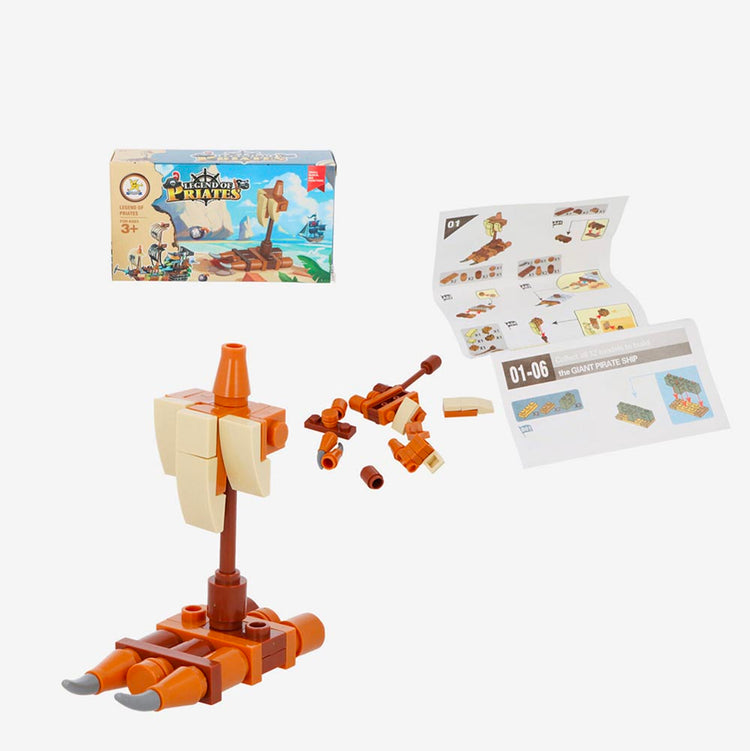 Mini kit de construction pirate : idée cadeau anniversaire enfant